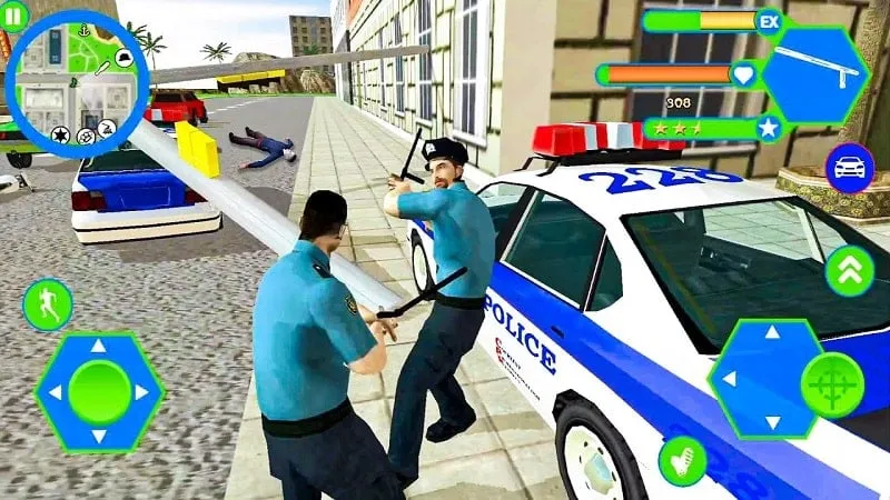 Ảnh chụp màn hình gameplay của Miami Police Crime Vice Simulator.