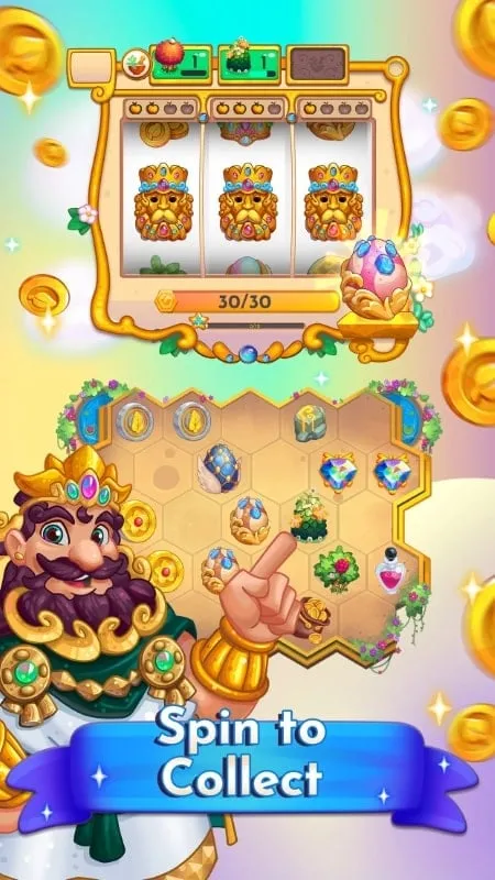 A screenshot showcasing the gameplay of Midas Merge.