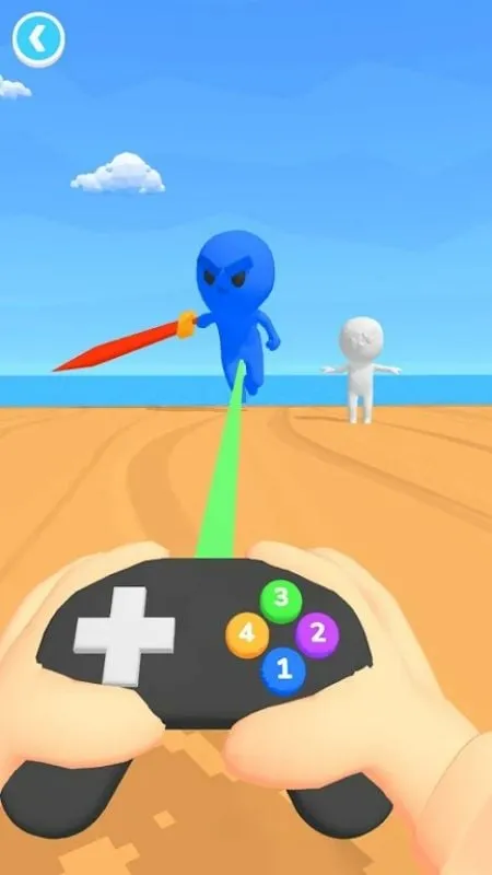 Accessing the MOD menu in Mind Controller.