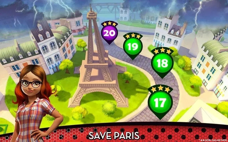 Cài đặt Miraculous Ladybug MOD APK trên điện thoại Android.