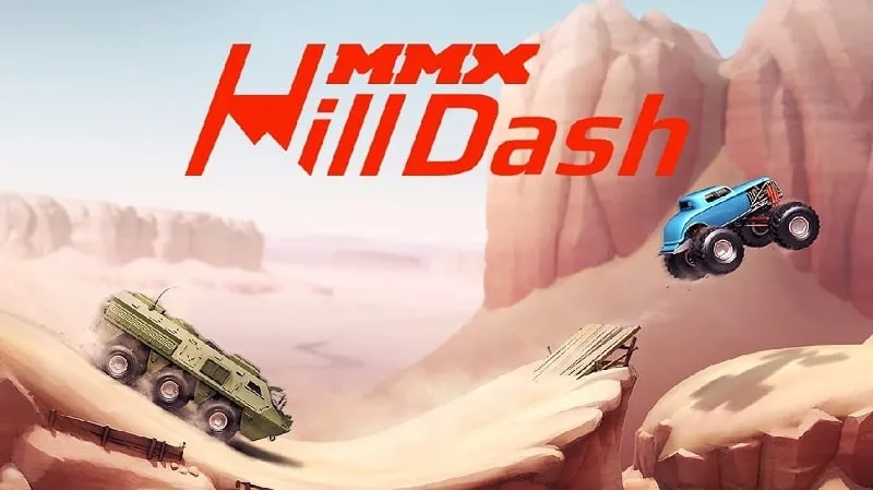 Screenshot of MMX Hill Dash gameplay.