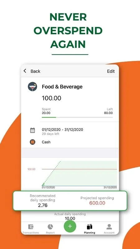 Money Lover mod interface showcasing bill payment reminders