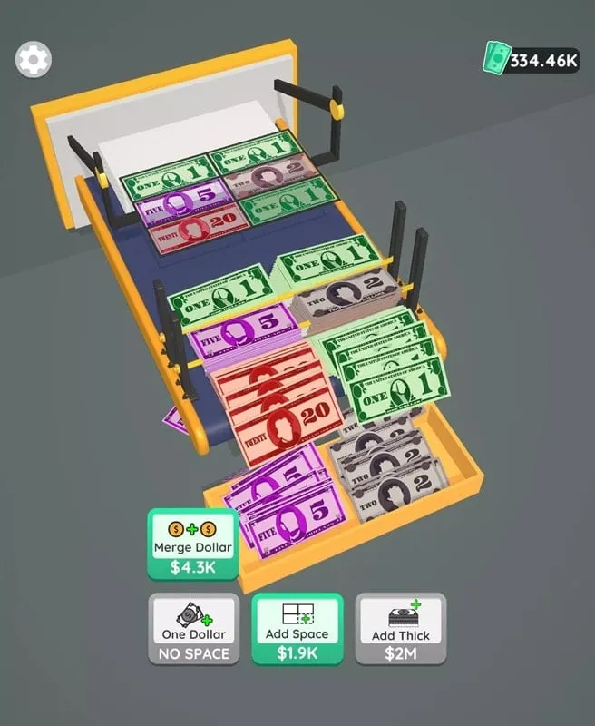 Money Print Fever gameplay showing unlimited money.