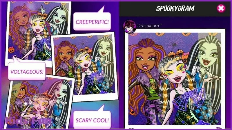 Instalando Monster High Beauty Shop MOD APK en Android.