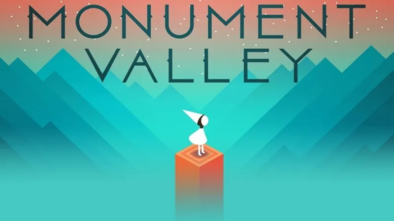Monument Valley game screen showcasing the unique architecture.