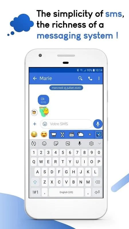 Mood Messenger mod displaying chat customization