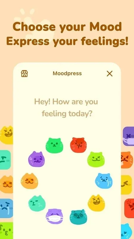 Funciones premium de Moodpress mod desbloqueadas