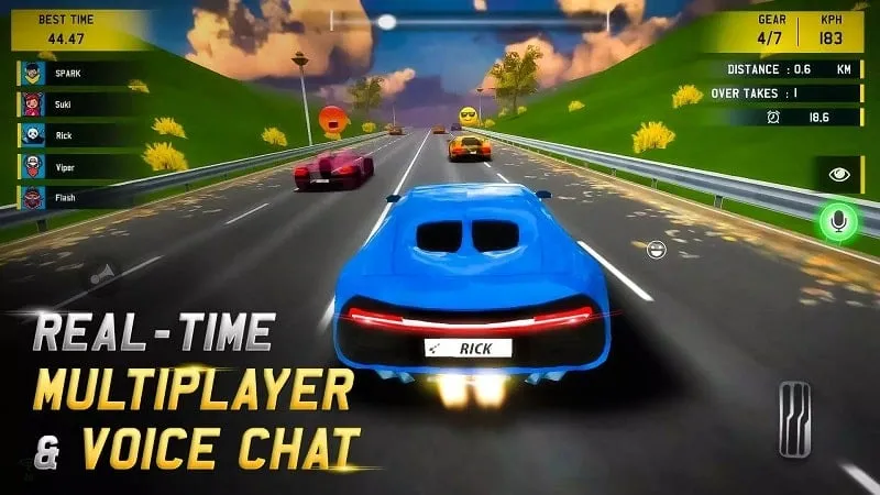 Tampilan gameplay MR RACER: Premium MOD APK