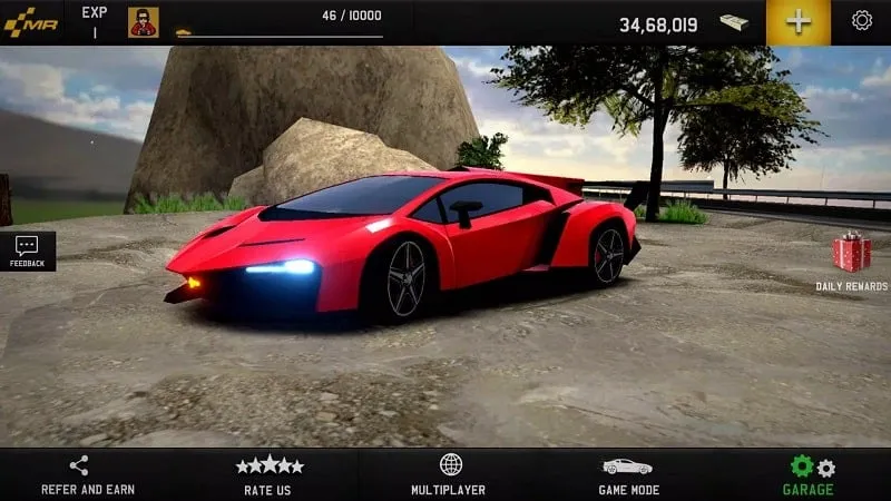 Proses instalasi MR RACER: Premium MOD APK