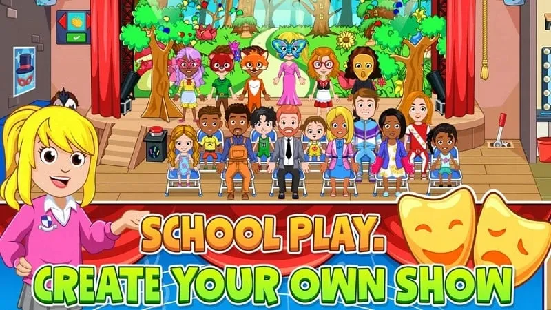 Guía paso a paso para instalar My City: High School MOD APK en un teléfono inteligente Android.