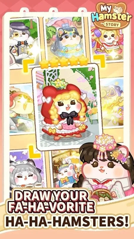 Screenshot of in-game shop with unlimited money in My Hamster Story MOD APK.