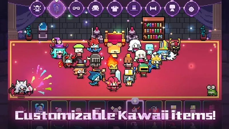 Collection screen displaying acquired costumes and decorations.