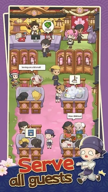 Serving VIP customers in My Sushi Story.