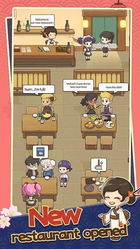 Managing customer orders in My Sushi Story.
