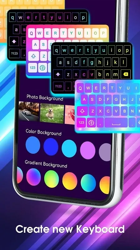 Cài đặt ngôn ngữ Neon LED Keyboard