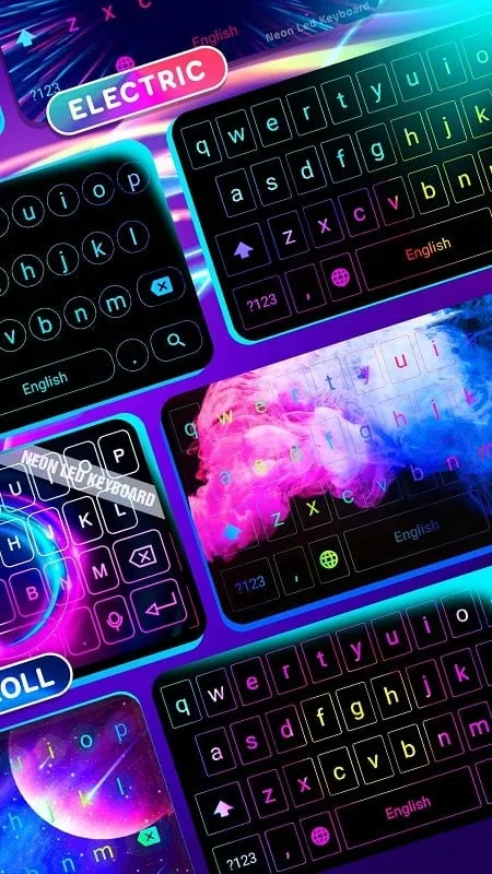 Tùy chỉnh chủ đề Neon LED Keyboard