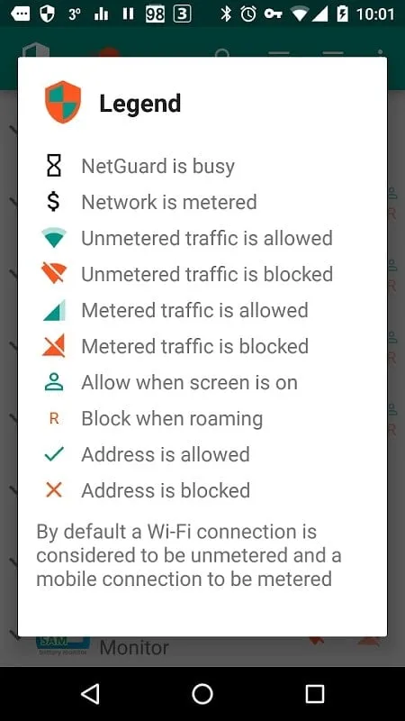 Proceso de descarga de NetGuard mod APK