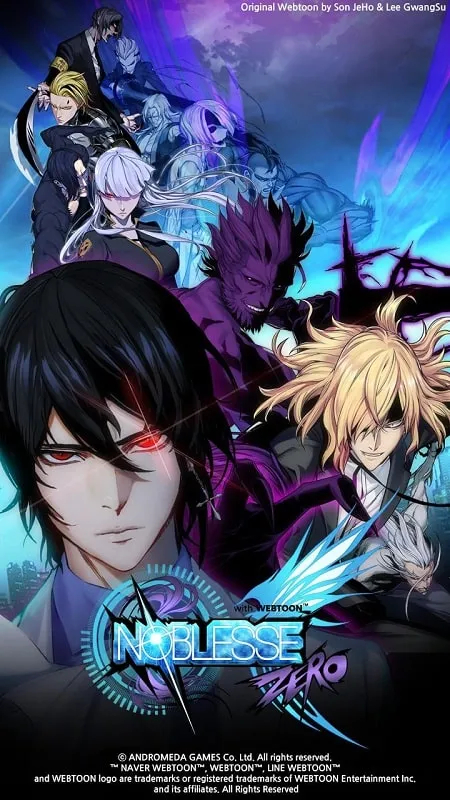 Game Noblesse:Zero with WEBTOON MOD APK dengan tampilan karakter utama