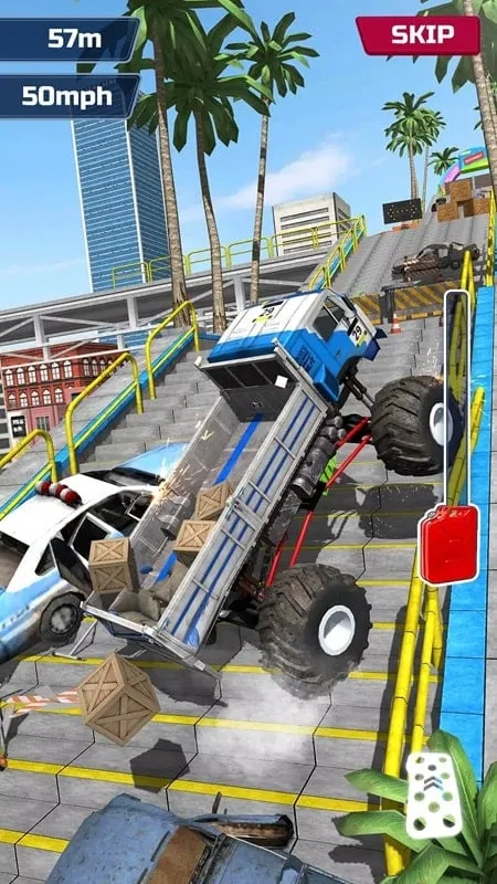 Showcasing the gameplay of Offroad Climb 4x4.