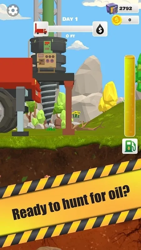 Installing the Oil Well Drilling MOD APK on an Android device.