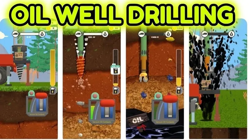 Oil Well Drilling gameplay screenshot.