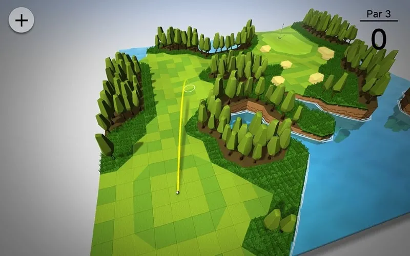 Cuplikan momen gameplay di OK Golf.