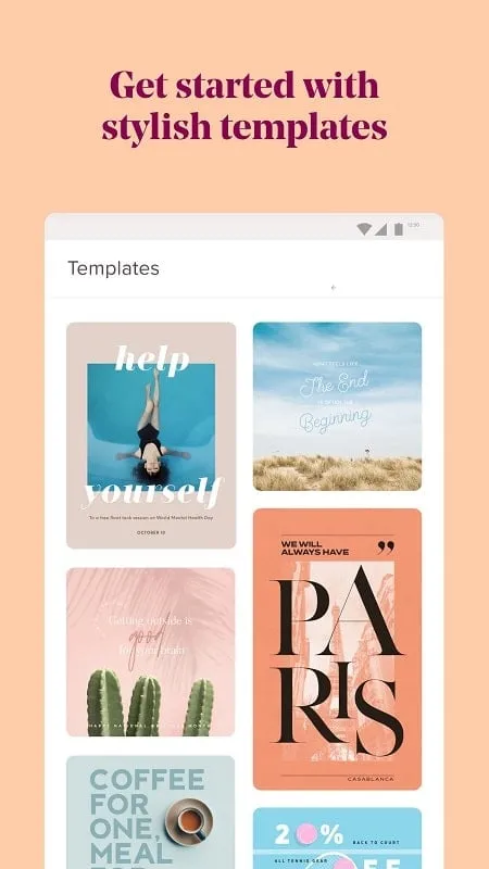 GoDaddy Studio mod interface displaying logo design options
