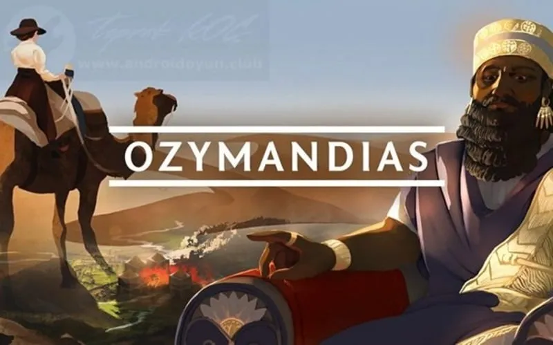 Peta game Ozymandias yang menampilkan berbagai wilayah dan sumber daya.