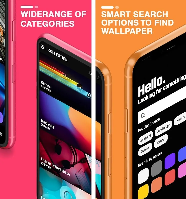 PAPERS Wallpapers categories and search functionality