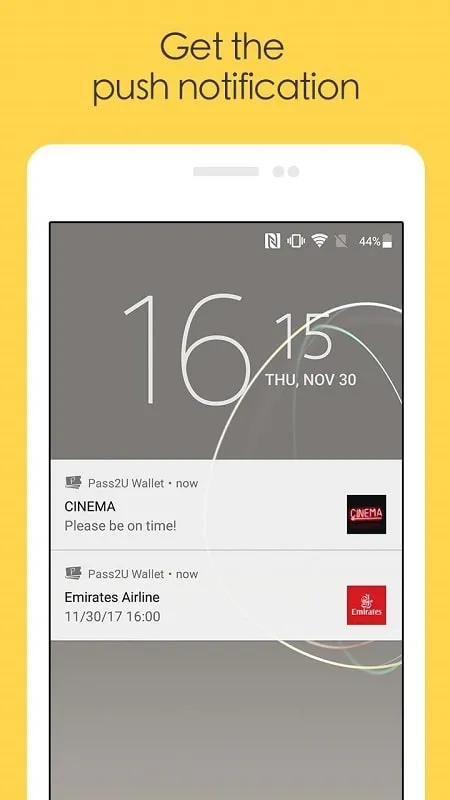 Pass2U Wallet scanning a QR code