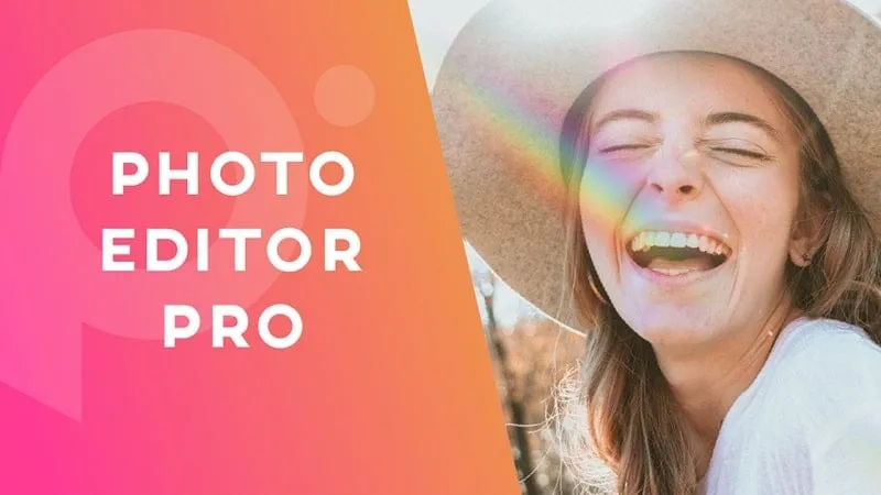 Photo Editor Pro mod interface showing premium features