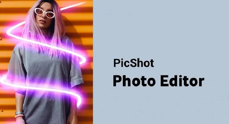 Interface do PicShot Mod com recursos premium