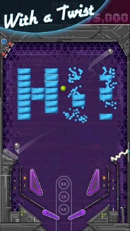 Example of a power-up being used during gameplay in Pinball Deluxe: Reloaded.