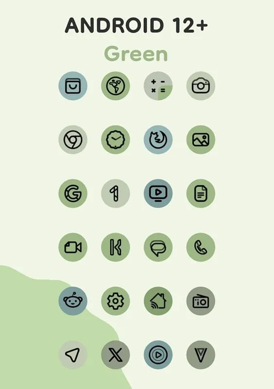 Variety of wallpapers in Pix Material You Icons mod