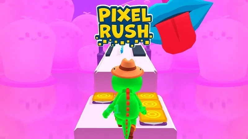 Tangkapan layar antarmuka game Pixel Rush.