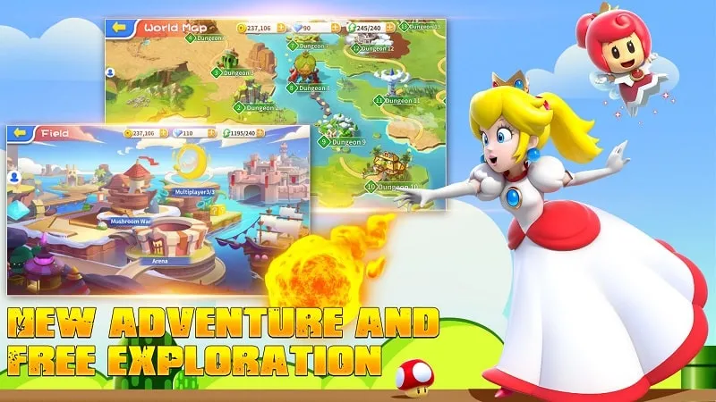 In-game screenshot of Plumber Bro showing characters in action.