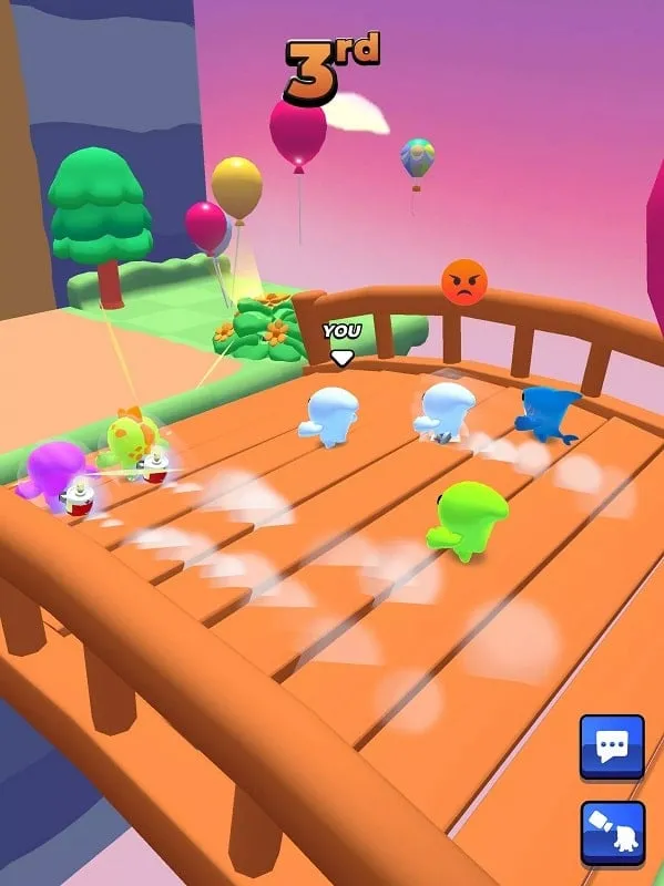 Gameplay featuring various obstacles and challenges.