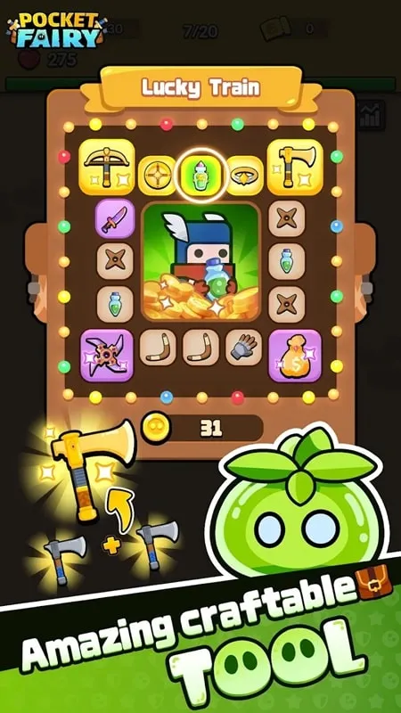 Menu MOD do Pocket Fairy com Modo Deus e Multiplicador de Dano