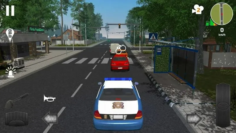 Showcase of different police vehicles available in Police Patrol Simulator.