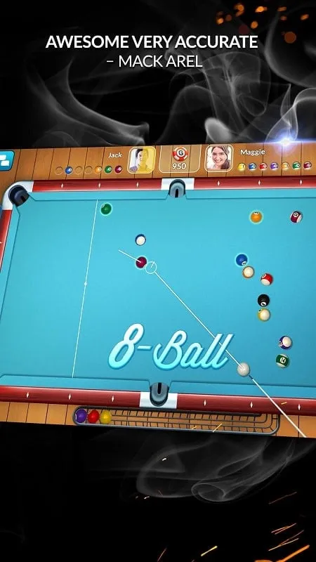 Menampilkan berbagai jenis stik yang tersedia di Pool Live Pro.