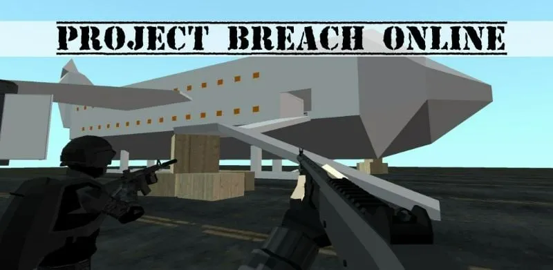 Hình ảnh menu chính và lựa chọn nhân vật trong game Project Breach Online CQB FPS.