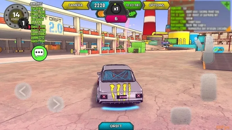 Proses instalasi Project Drift 2.0 MOD APK di HP Android.