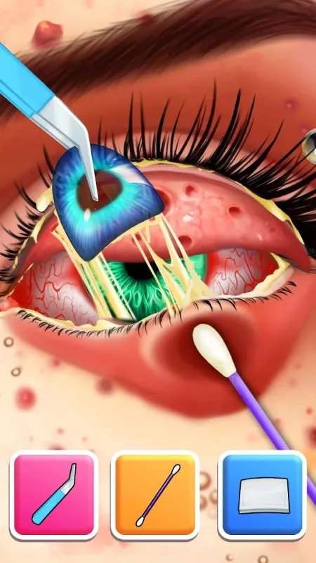 Project Match gameplay featuring a character undergoing a beauty treatment.