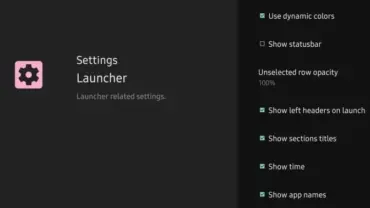 Projectivy Launcher mod interface showing premium features