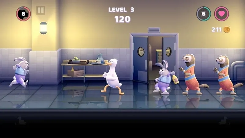 Tangkapan layar dalam game dari pilihan karakter dengan berbagai opsi.