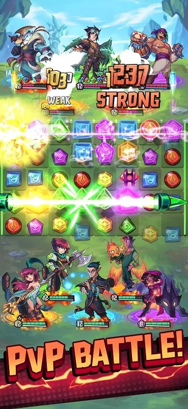 Hướng dẫn cài đặt Puzzle Brawl MOD APK trên điện thoại Android.