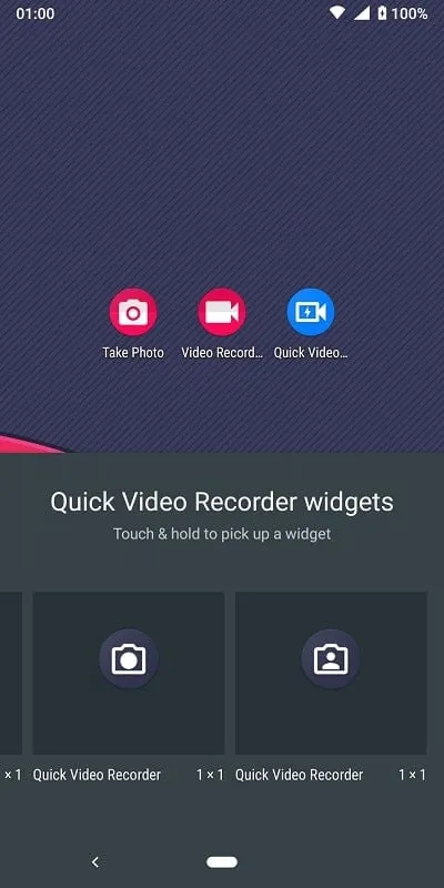 Visão geral dos recursos do mod Quick Video Recorder