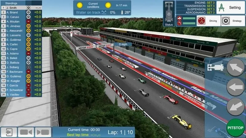 Race Master Manager mod apk interface.