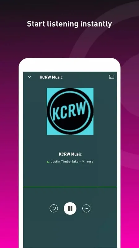 radio.net PRIME mod apk mostrando la búsqueda de podcasts