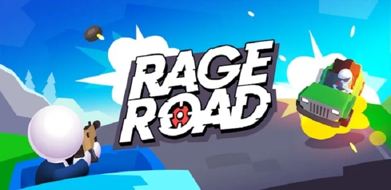 Gameplay Rage Road di perangkat seluler.